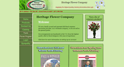 Desktop Screenshot of heritageflower.com
