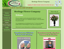Tablet Screenshot of heritageflower.com